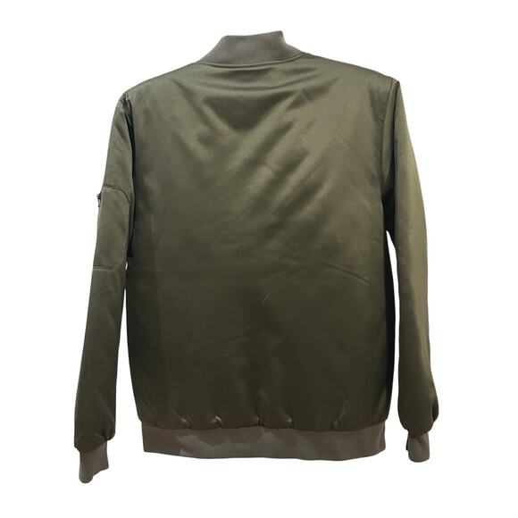 NWT Tri Mountain Olive Green Bomber Jacket Men's size L - Picture 2 of 8